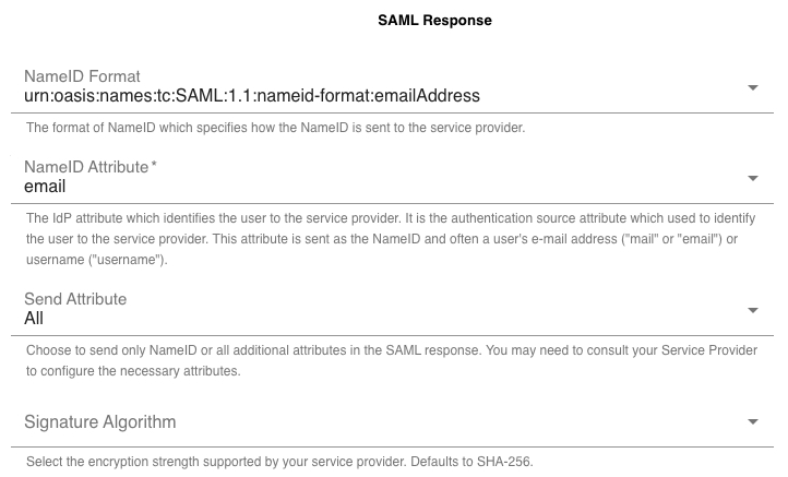 SAML Response