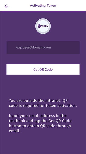 Get Token QR Code by Email
